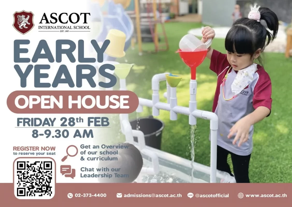 Join Us at Our Early Years Open House at Ascot International School Bangkok