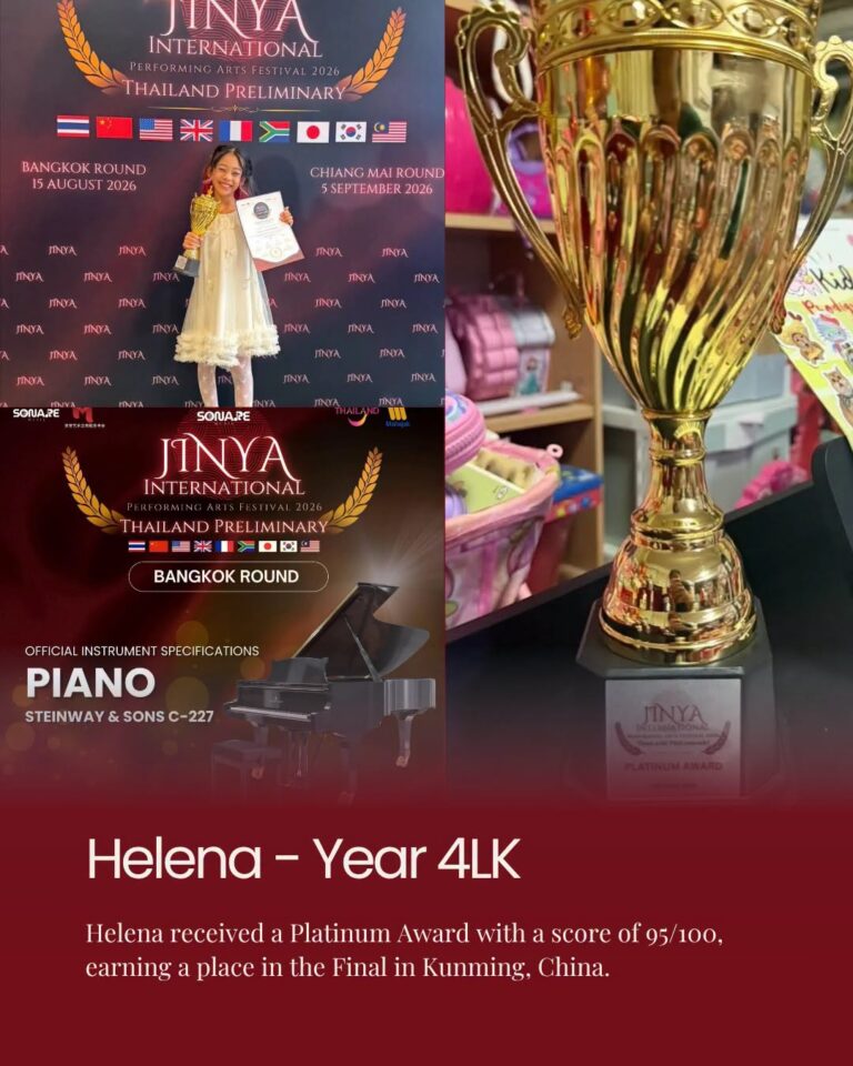 Helena – Year 4LK Platinum Award at JINYA International 2026