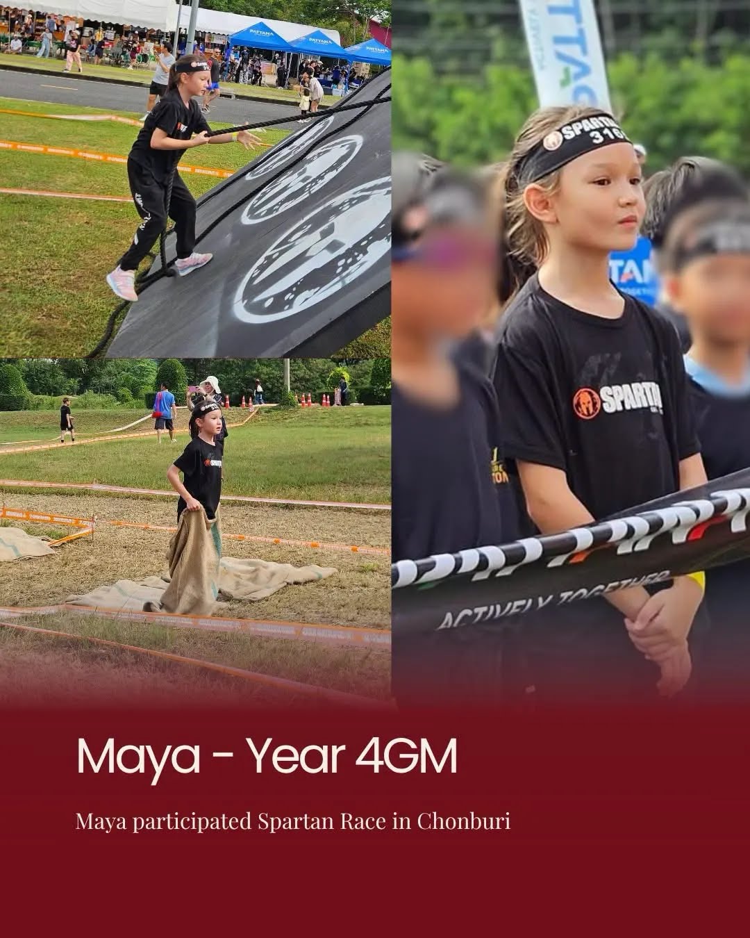 Maya Year 4GM Takes on the Spartan Race in Chonburi